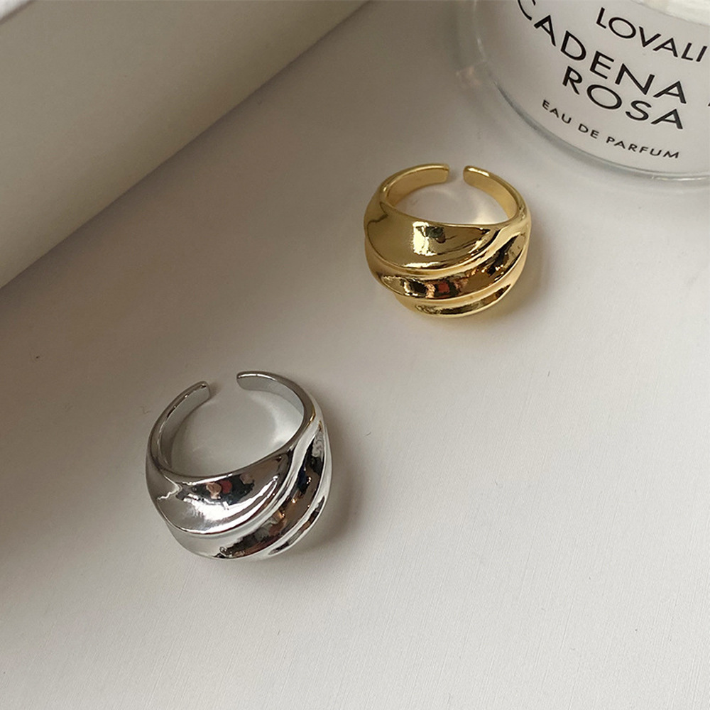 Irregular Adjustable Texture Index Finger Ring