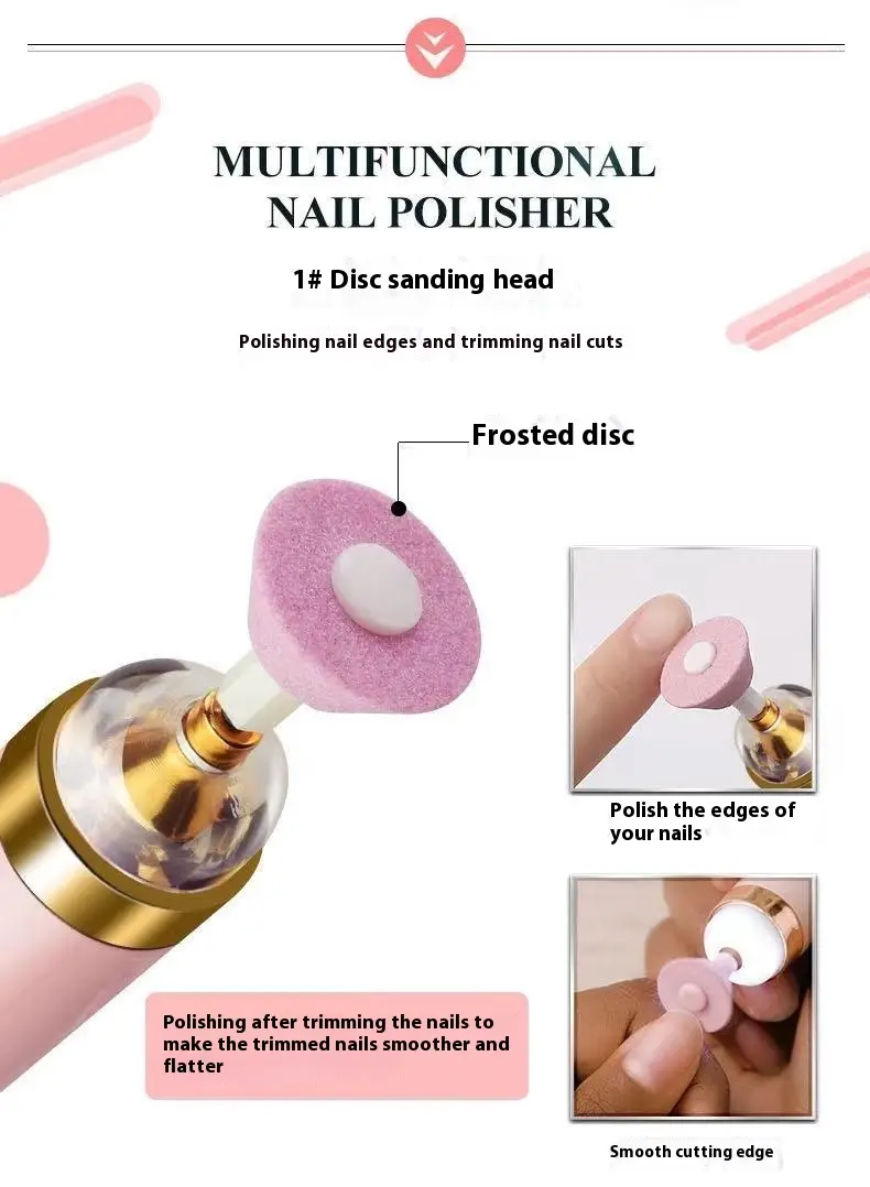 Cross-border Nail Piercing Device Electric Nail Trimmer Five-in-one Nail Polishing Machine Nail File Flawless Nail Polish