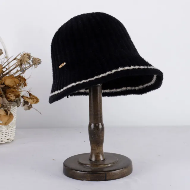 Warm Thickened Assorted Colors Woolen Knitted Hat Black - Shop at LoveMi
