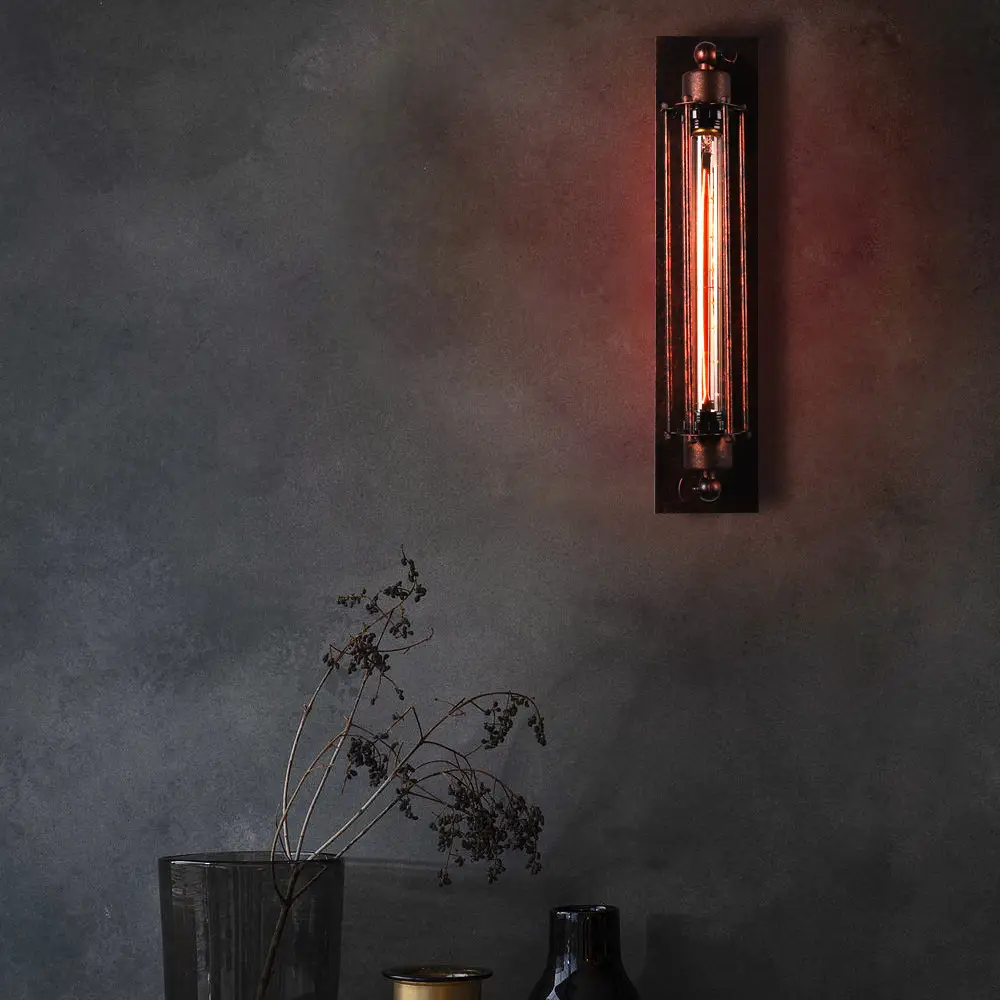 Refined Retro Industrial Style Iron Devil Island Flute Wall Lamp