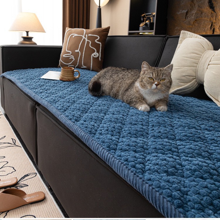 New Corduroy Sofa Cushion Four Seasons Universal Blue - Shop at LoveMi