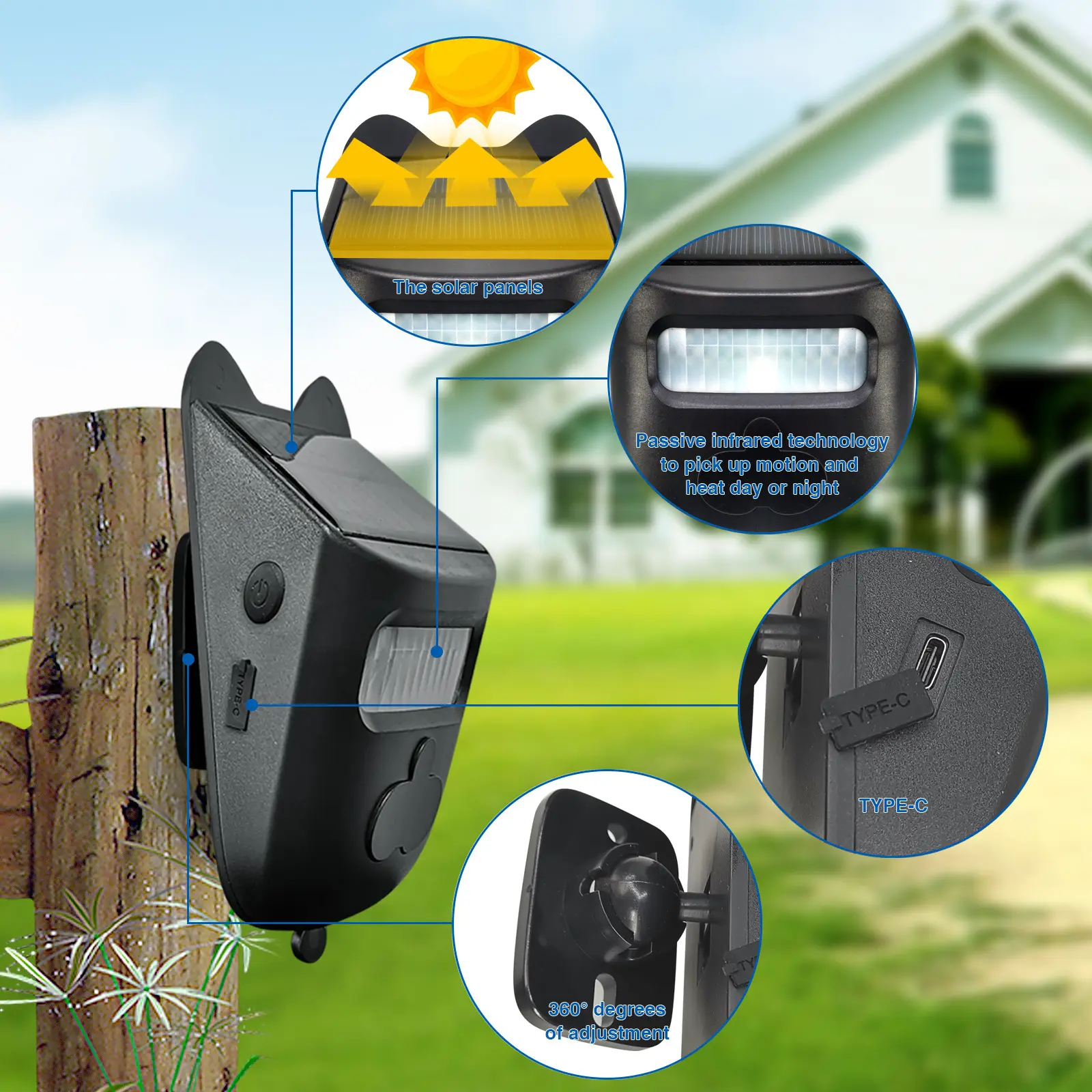 Solar Waterproof With Digital Display Lane Outdoor