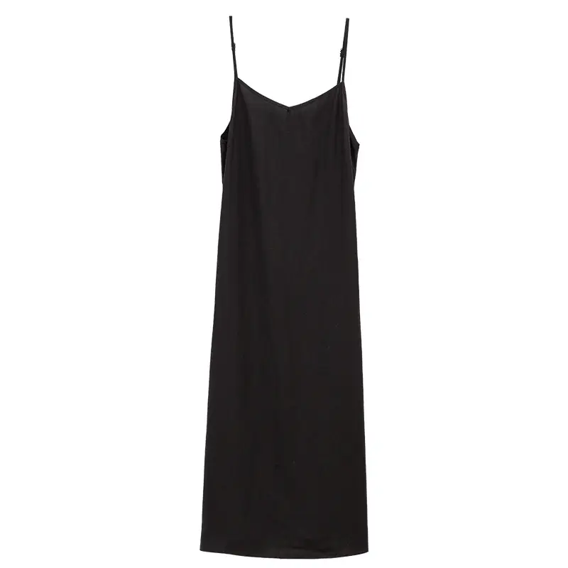 Spring And Summer Cotton Linen Sleeveless Ramie Dress