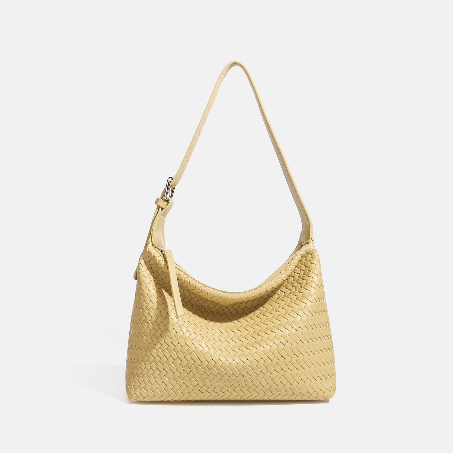 Niche Soft-leather Woven Underarm Tote Shoulder Bag For Women