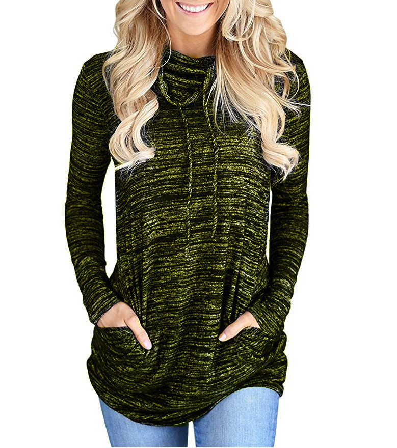 Title 1, Sporty style piled collar pocket loose sweater ...