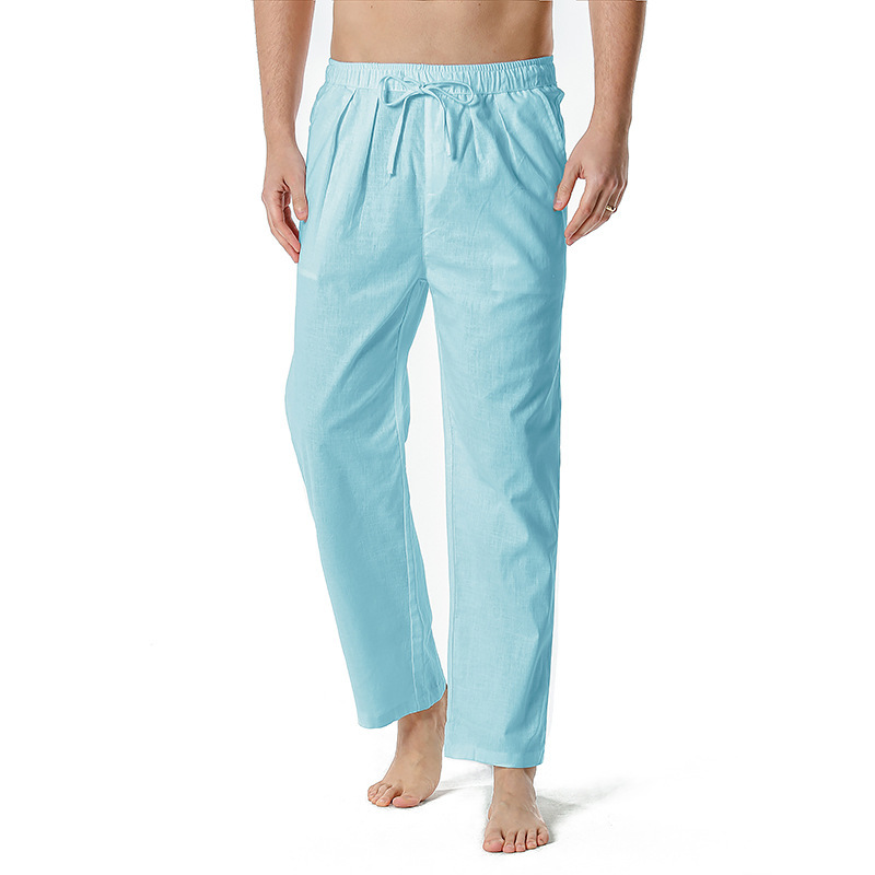 Non-stretch Cotton-linen Casual Regular-length Capri Pants For European And American Youth image 20
