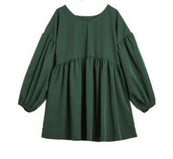 Simple Three-quarter-sleeve Loose-fit Sweet Pullover Top