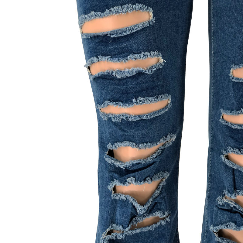 Title 30, Jeans strappati da donna taglia grande, nuovo t...