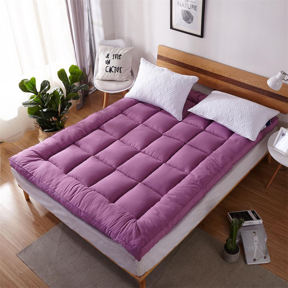 Thickened Microfiber Mattress Topper, Non-slip Bed Pad For Home Use