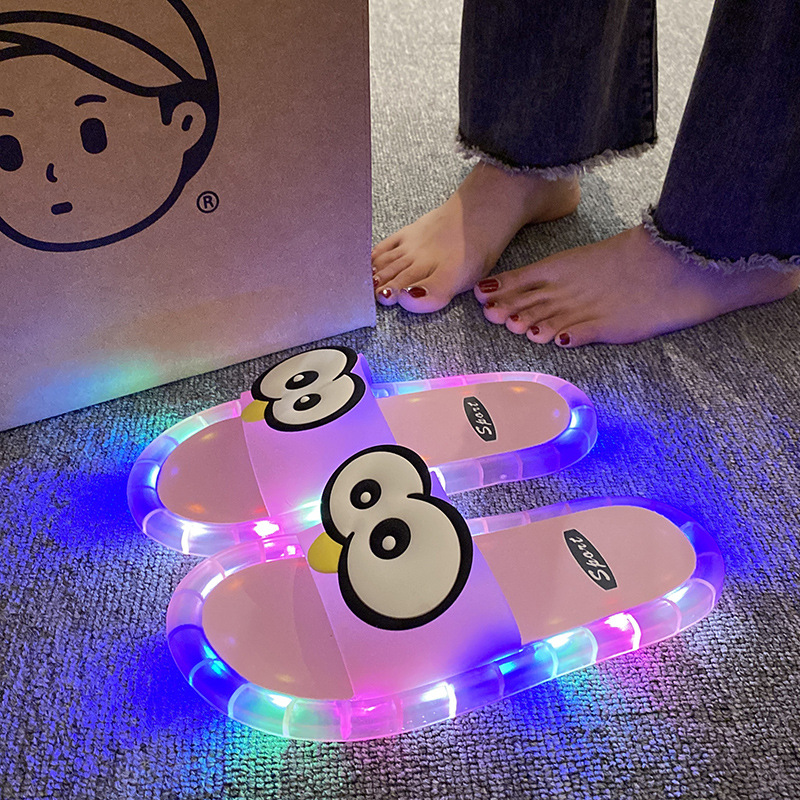 Influencer Style Glowing Parent Child Glowing Slippers