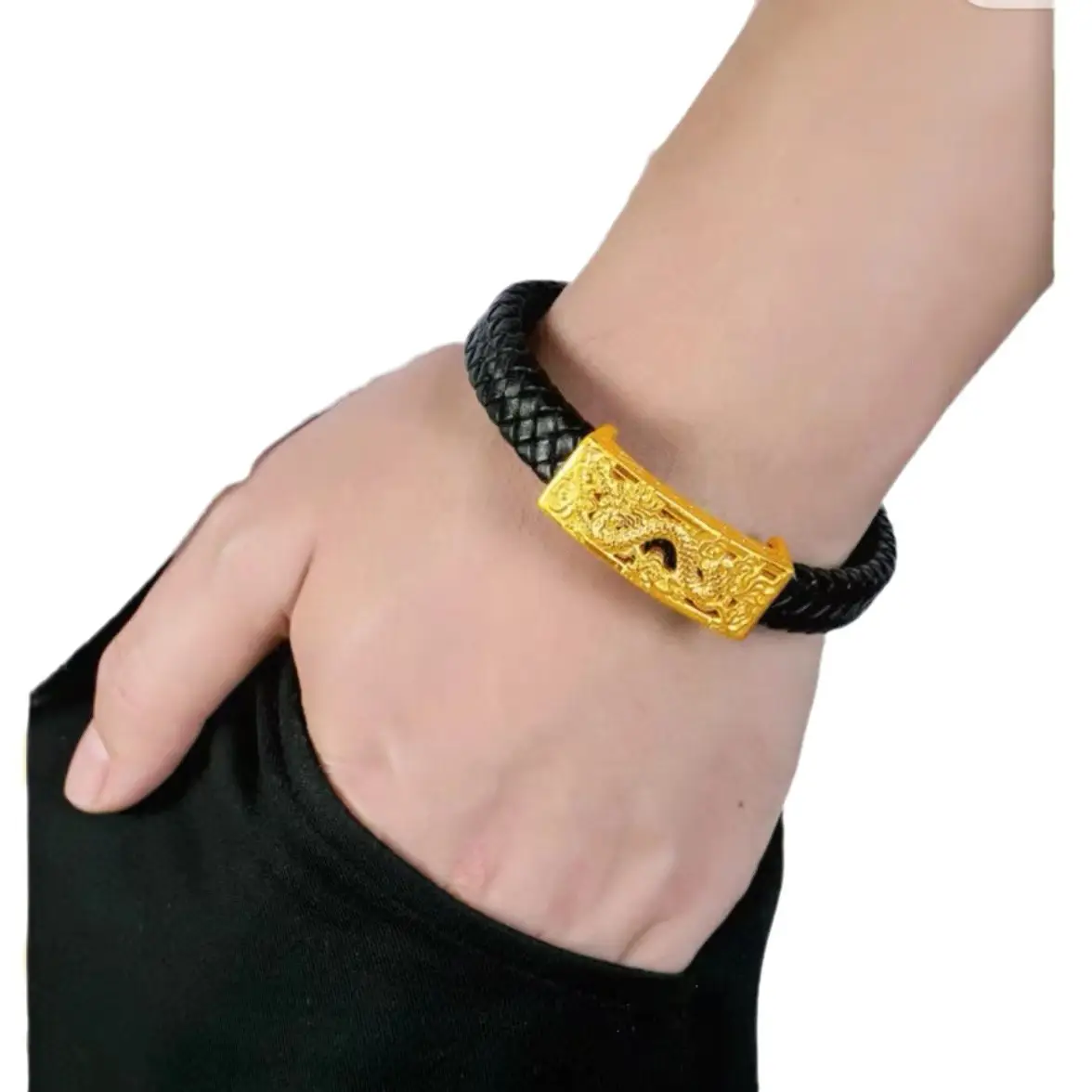 Unisex Leather Strap Watch Band Casual Bracelet
