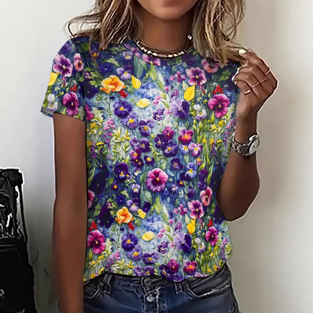 European And American-style Versatile Women's T-shirts