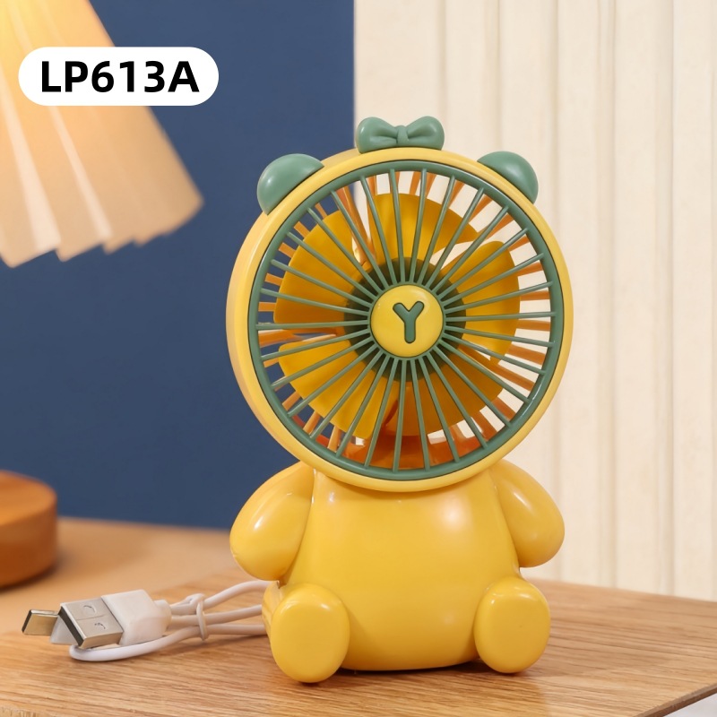 Cartoon Electric Fan Mini Handheld Rechargeable Fan