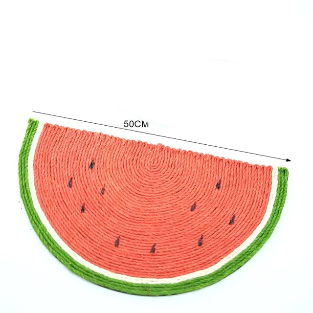 Creative Sisal Watermelon Shape Cat Scratch Board Sisal Large - Shop at LoveMi