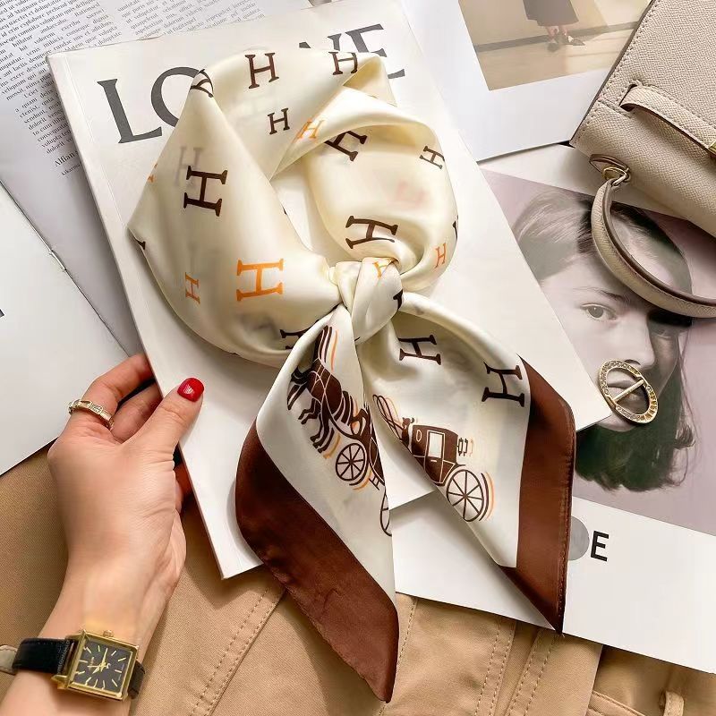 Women's High-end Thin Square Scarf - Image 42