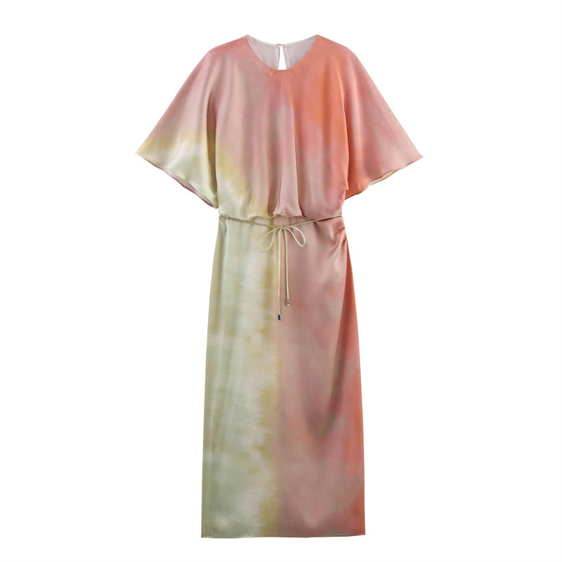 Tie dye Printed Top Midi Skirt Dress Dress L - Shop at LoveMi