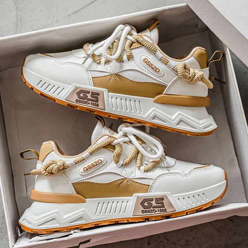 Mens Trendy Dad Shoes With A Chunky Breathable Sole For Casual Wear