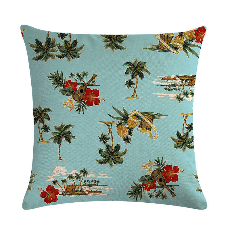 Title 7, Pastoral Style Printing Series Linen Pillow Cover