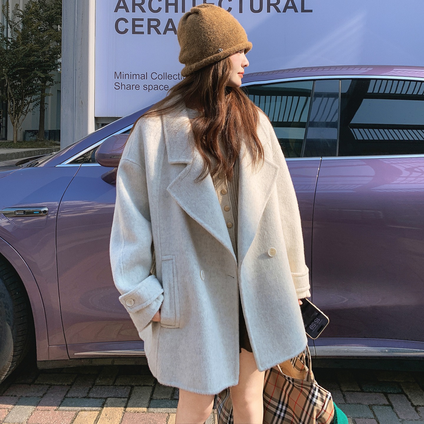 Niche Wool Suit Padded Coat