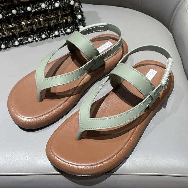 Women's Sandals Summer Wear Flat Heel Green - Shop at LoveMi