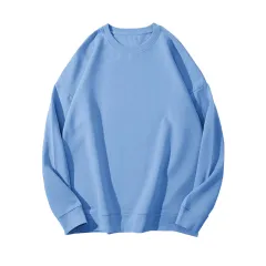 Women's Fashion Solid Colour With Fur Sweater - 15 Denim Blue - View 1