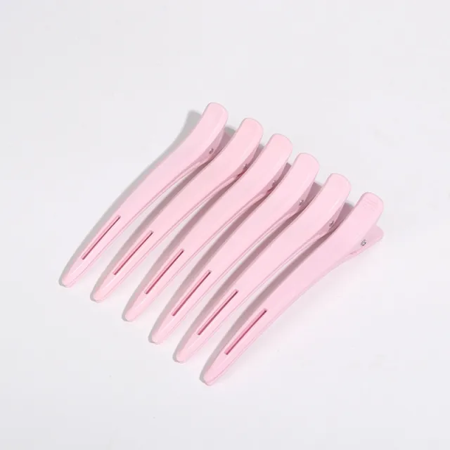 Clip Hairdressing Long Beak Clip Duck Barber Shop Hot Dyeing Partition Positioning Hair Cutting Pink - Shop at LoveMi