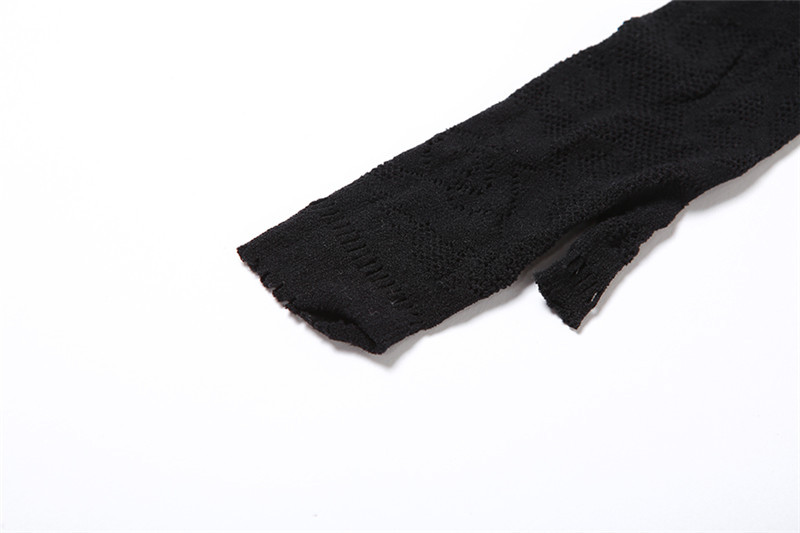 Summer Women's Hollow Out See-through Mesh Slim Fit Dress