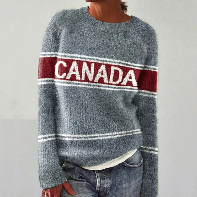 Women's Soft Touch Round Neck Sweater Grey - Shop at LoveMi