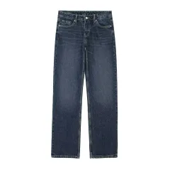 European And American Style Denim Jacket Coat Pants Suit - Pants - View 1