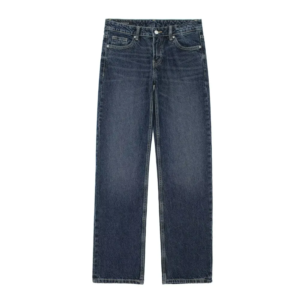 European And American Style Denim Jacket Coat Pants Suit - Pants