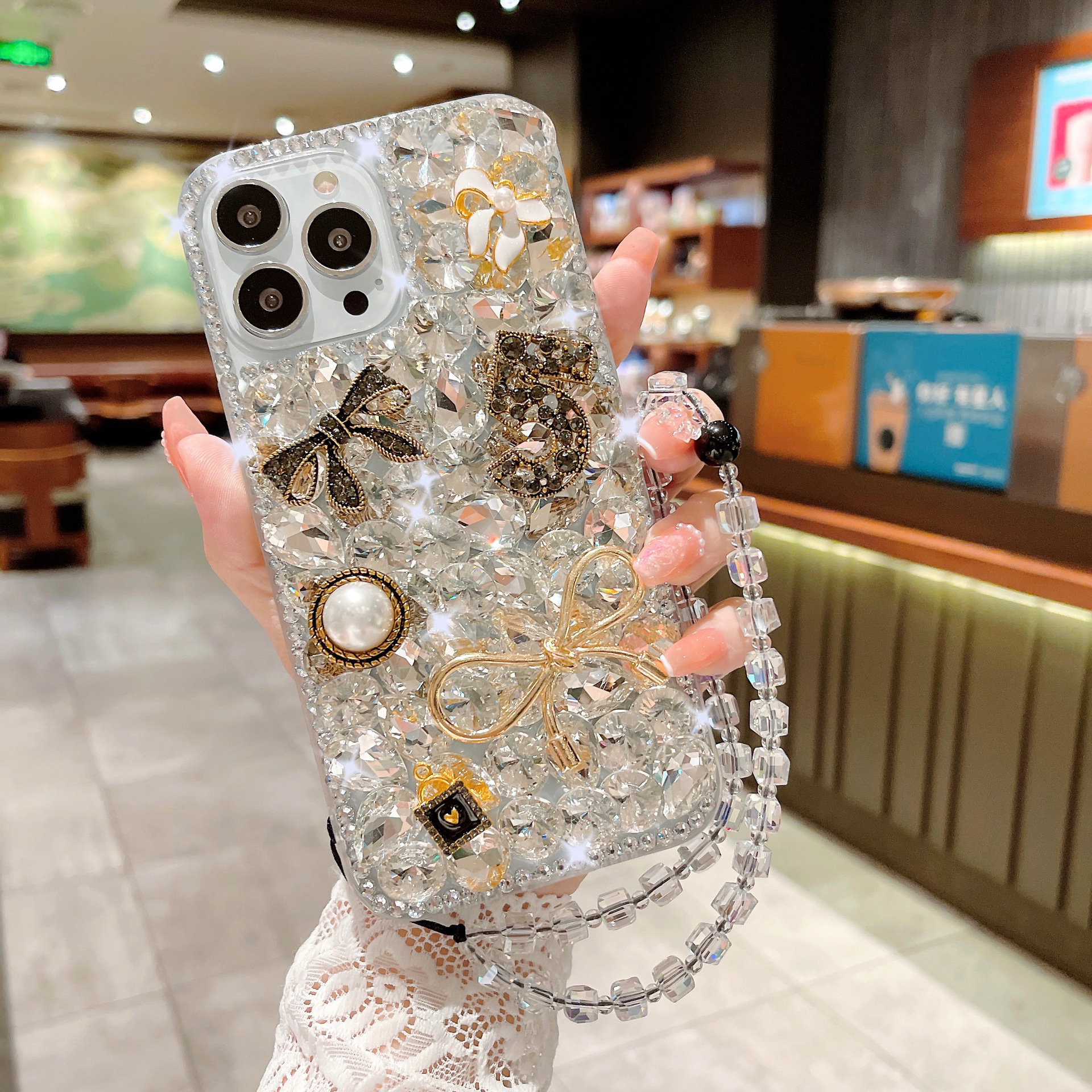 Women's Rhinestone Cover Luxury All-inclusive Protective Case - Image 4