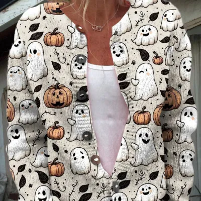 Women's Fashionable Knitted Cardigan Sweater - 26Style