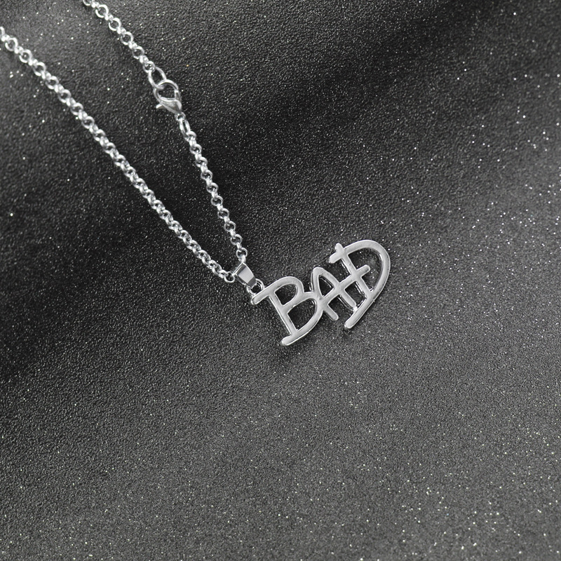Fashion Popular BAD Pendant Necklace