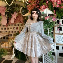 Autumn And Winter Lolita Dresses College Style Floral - Floral - View 1