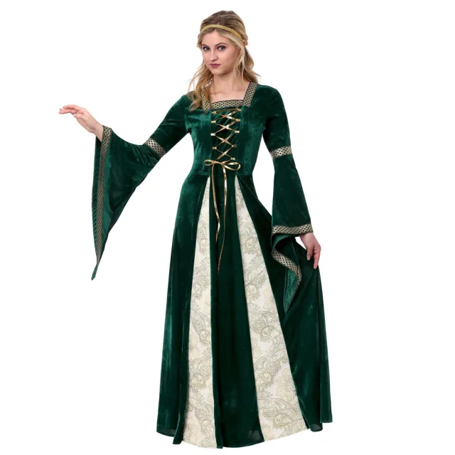 Halloween Greek Royal Court Princess Queen Costume Costume Green - Shop at LoveMi