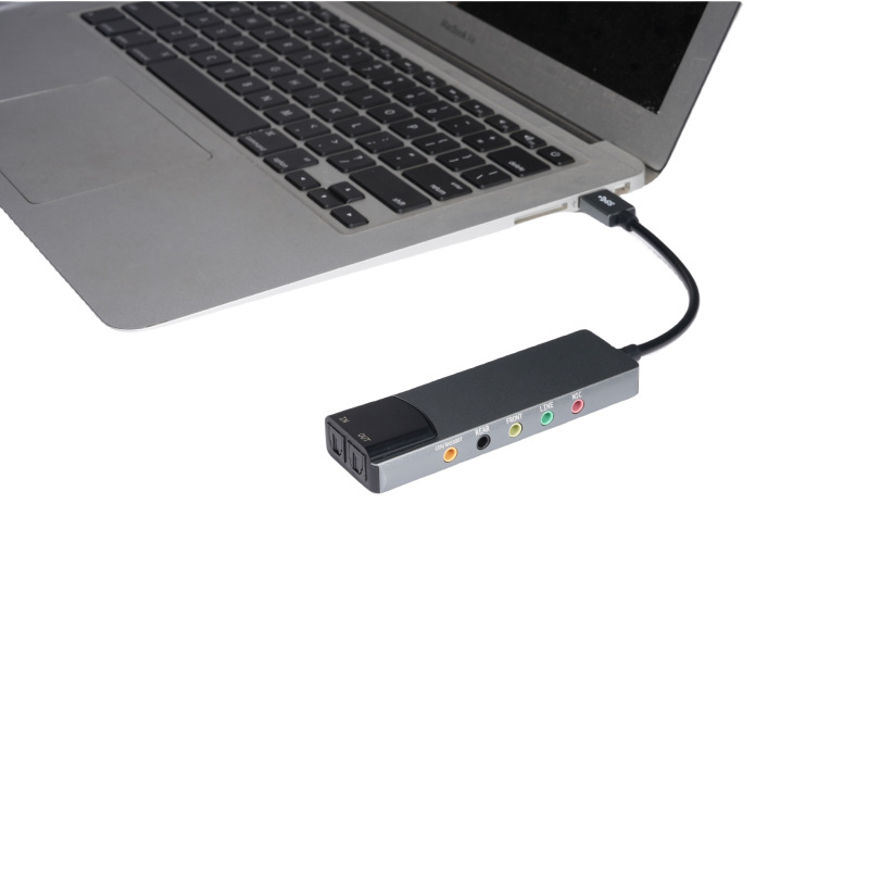 Placă de sunet externă USB cu 5.1 canale - Adaptor audio pentru laptop Desktop PC Gaming Voice Chat