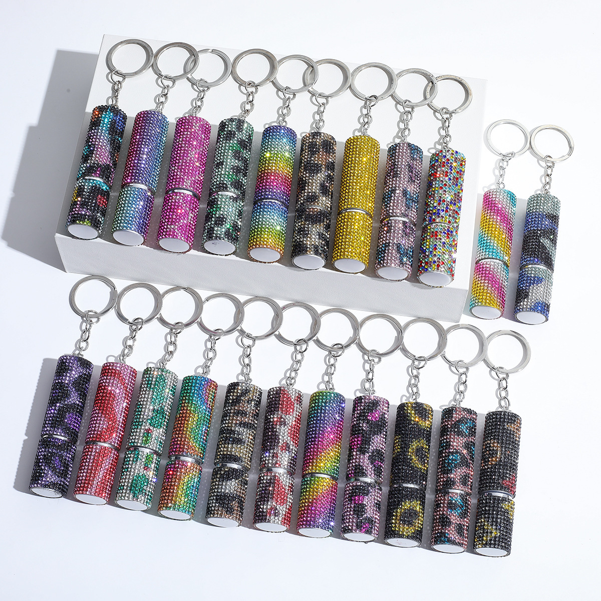 Womens Perfume Sample Bottle Keychain Pendant
