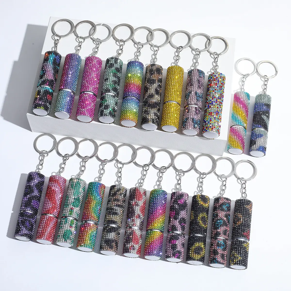 Womens Perfume Sample Bottle Keychain Pendant