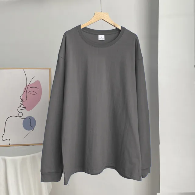 Women's Cotton With Threaded Cuffs T shirt Dark Gray - Shop at LoveMi