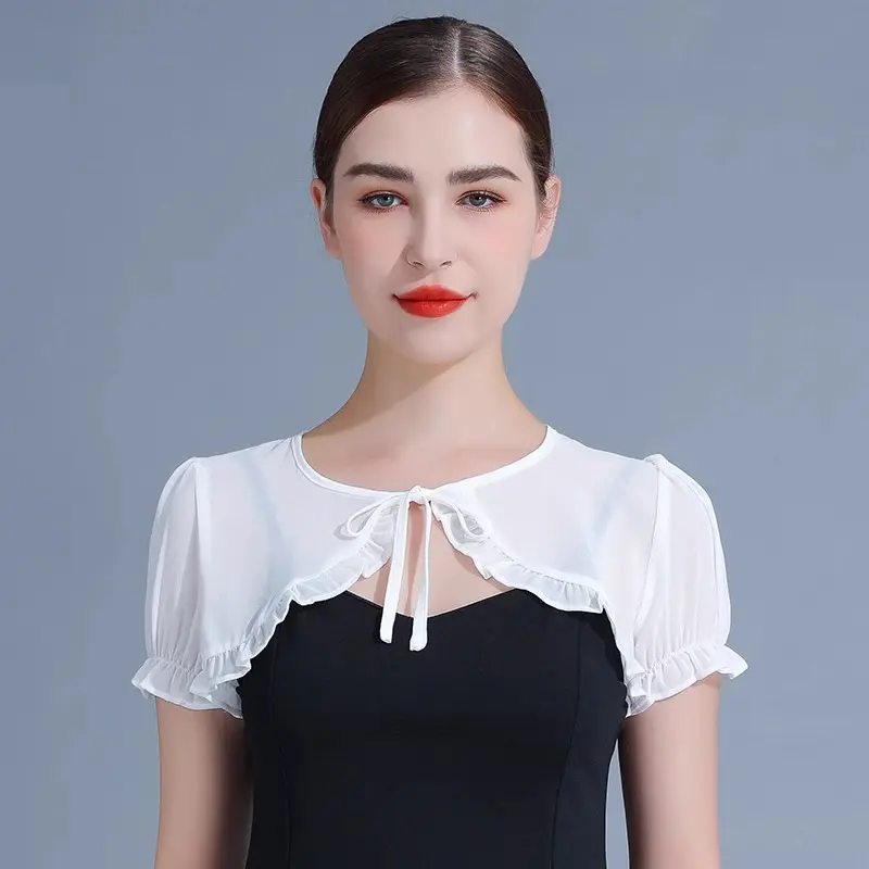 Womens Summer All Match Short Sleeved Lace