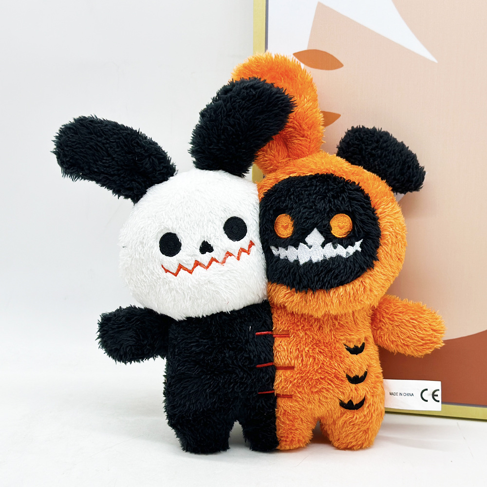 New Halloween Doll Double-Headed Ghost Animal Plush Toy detail photo 4