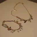 Mini Pearl Colorful Stone And Crystal Bead Necklace And Bracelet For Women view 3