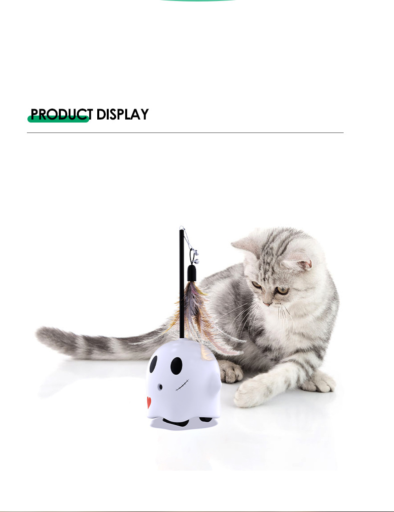 Omni-directional Wheel Obstacle-avoidance Laser Automatic Cat Toy detail photo 6