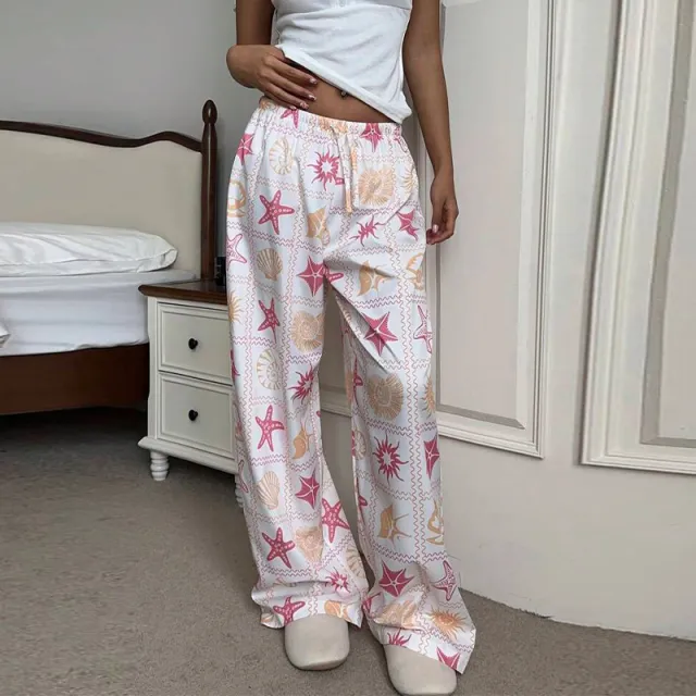 Temperament Leisure Trousers Wide leg Straight Pants Mop Pants Women Color - Shop at LoveMi