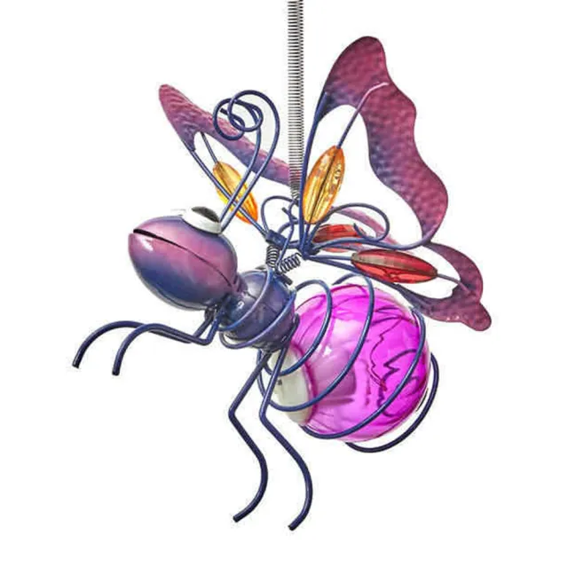 Simulation Insect Ornaments Outdoor Garden Courtyard Indoor Creative Painted Plastic Decorative Crafts Purple - Shop at LoveMi