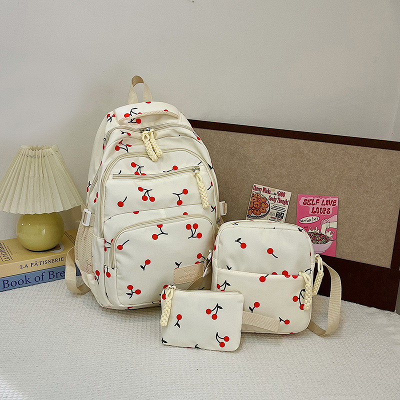 Retro Versatile Backpack And Crossbody Bag Set 4