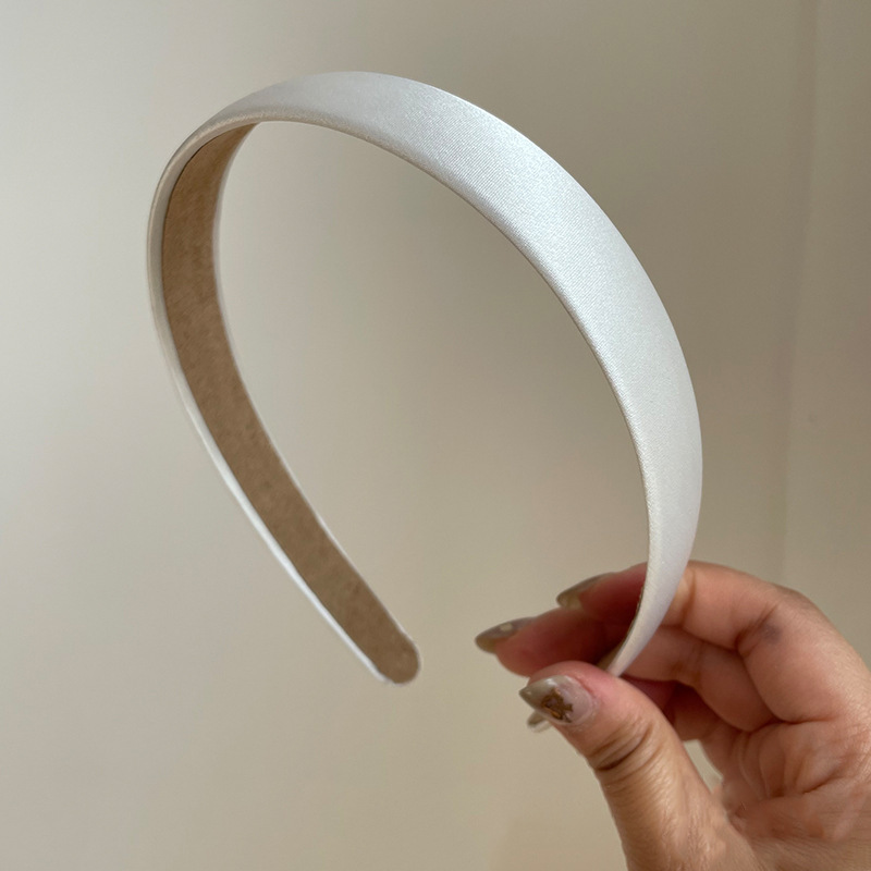 Senior Satin Hair Band Retro French Crushed Hair Non-slip