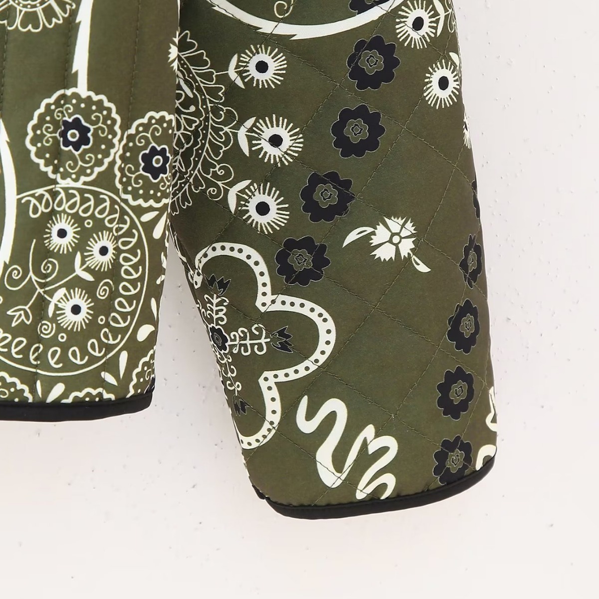 Women's Retro Printed Pocket Decoration Loose Crew Neck Coat