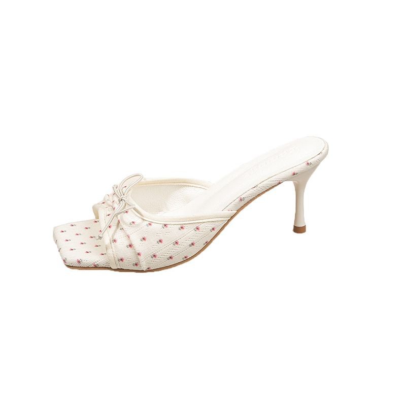 Women's Simple All-Match Bowtie Peep-Toe Sandals