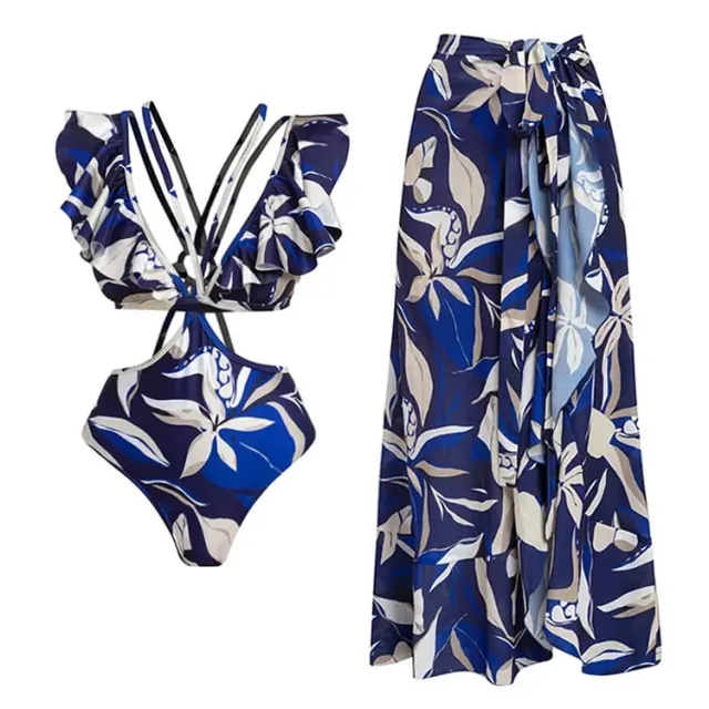 Fashion Printed Swimsuit Suit Women One Piece Suit Suit S - Shop at LoveMi